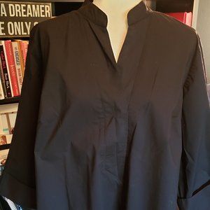 ELOQUII Black Blouse 3/4 Sleeves sz 18